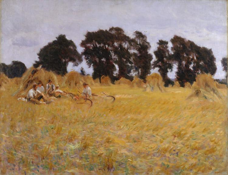 John Singer Sargent Reapers Resting in a Wheatfield (mk18) Norge oil painting art
